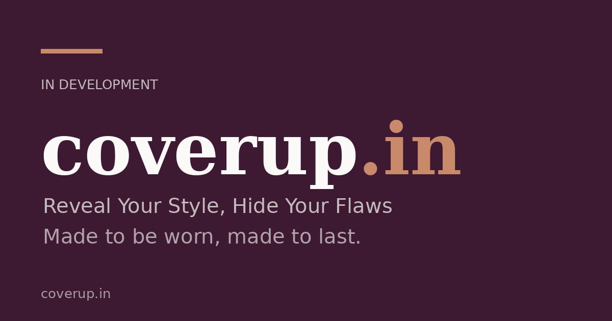Link preview image for coverup.in